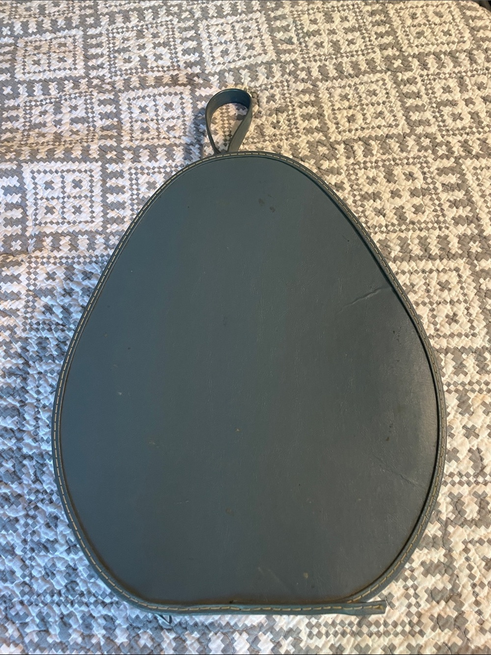 Vintage teardrop train case